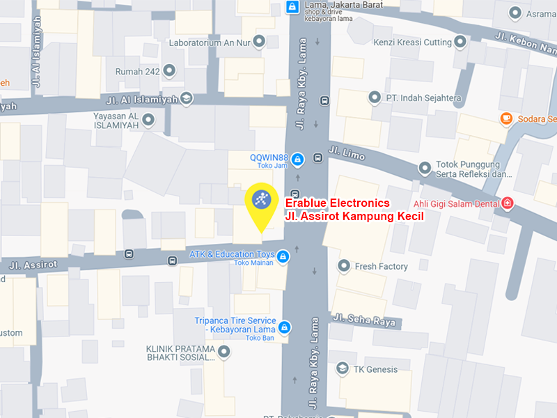 Peta ke toko EraBlue di  Jalan Assirot Kampung Kecil, RT 007, RW 001, terletak di Kel/Desa Sukabumi Selatan, Kecamatan Kebon Jeruk, Kota Jakarta Barat, Provinsi DKI.